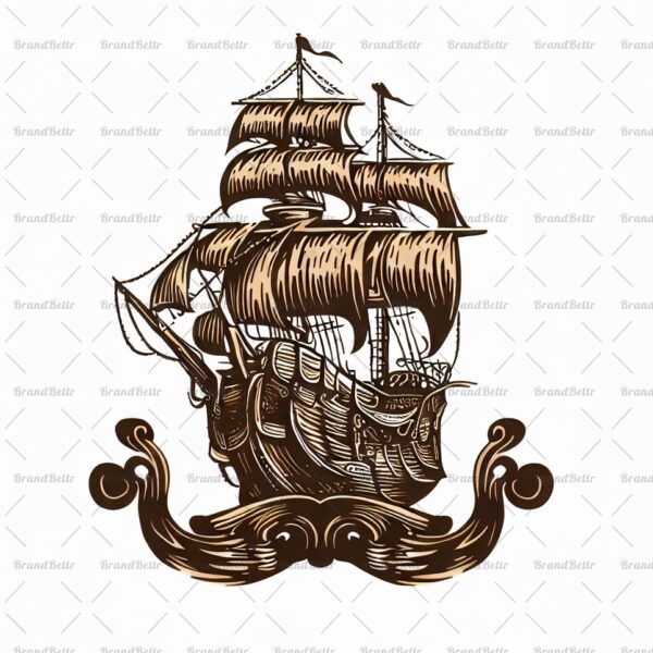 Antikes Piratenschiff
